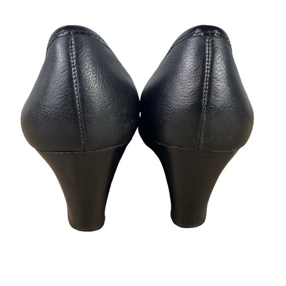 Tory Burch Classic Black Wedge Heels - Picture 6 of 15